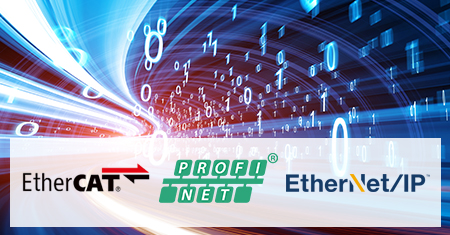 Absolute Singleturn Drehgeber mit Industrial Ethernet: EtherCAT, PROFINET, EtherNet/IP, Auflösung bis 16 Bit, Wellen- und Hohlwellenvarianten