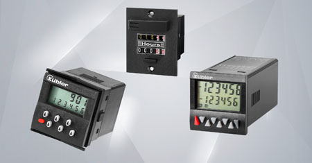 Time preset counters: Conveniently control pulses, times, and speeds. Electromechanical and electronic time preset counters.