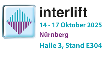 interlift 14. bis 17. Oktober 2025, in Nürnberg Halle 3, Stand E304