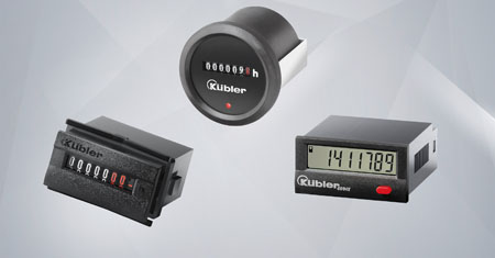 Hour meters / Timers: Acquisition of short-term measurements, run times, and service intervals. Electromechanical and electronic counters, tachometers, display, preset