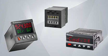 Preset counters: Conveniently control pulses, times, and speeds. Electromechanical and electronic preset counters, Timers/Time Switches/Counters/Hour Meters