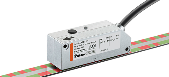 Absolute measuring systems determine each position using a unique code pattern.  Absolute magnetic measurement for high measurement reliability