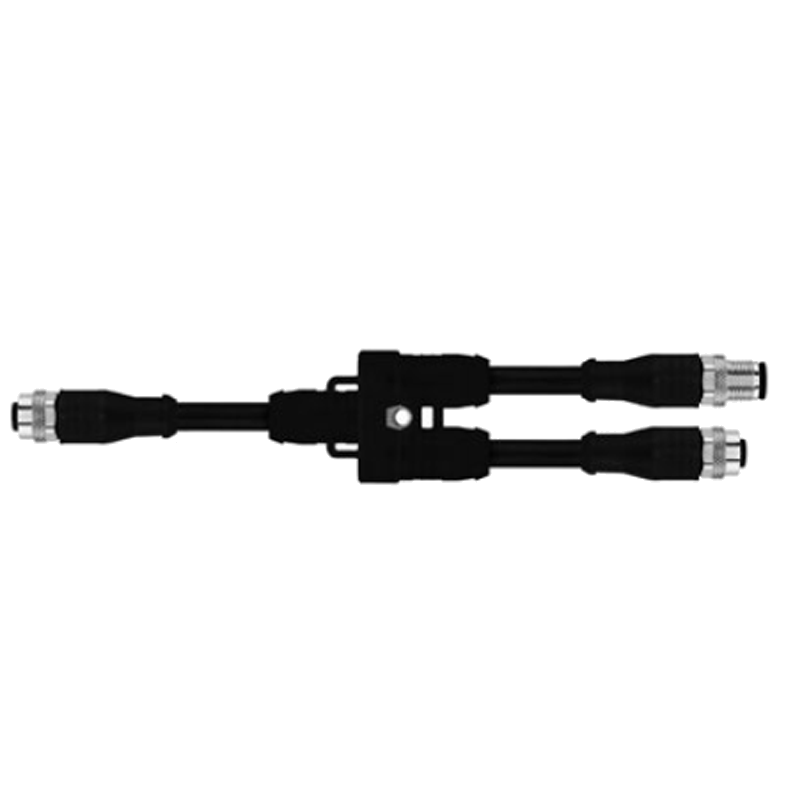 M12 Connector with cable , Y-Verteiler  