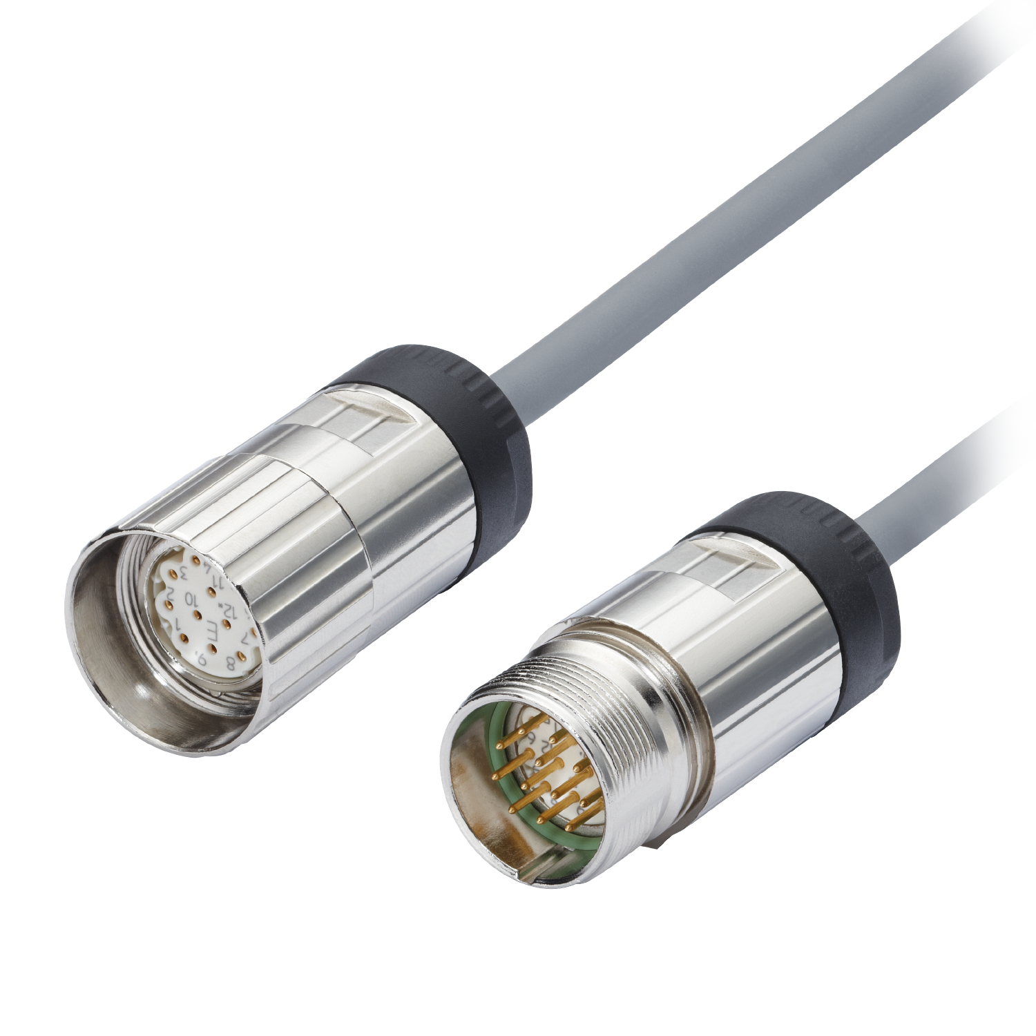 M23 Connector with cable ,   