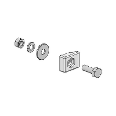 Screw set for clamping plate mounting